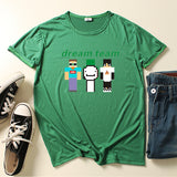 Dreamwastaken Novelty Hoodies Dream Merch Shirt Printed Short Sleeve T-shirt Summer