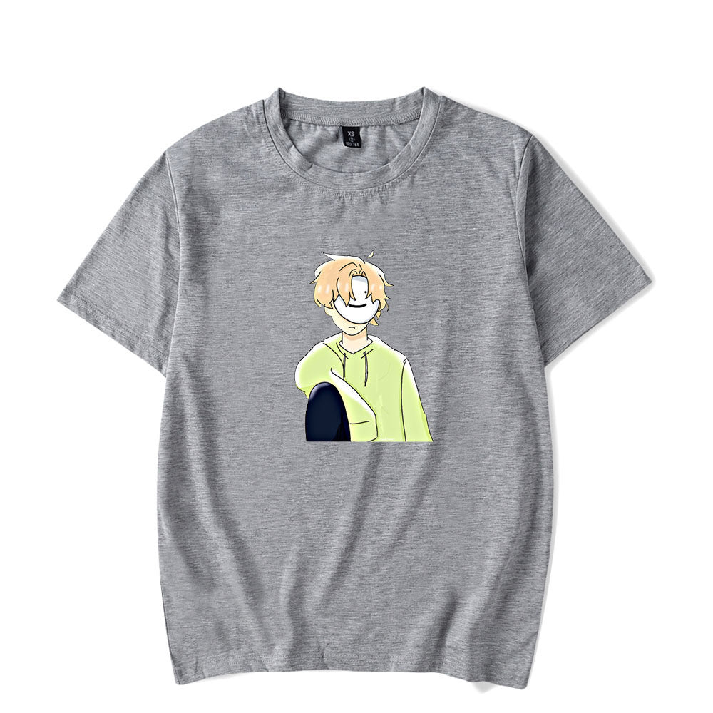 Dreamwastaken Novelty Hoodies Dream Merch Shirt Short Sleeve Round Neck Loose T-shirt