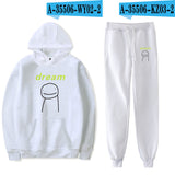 Dreamwastaken Novelty Hoodies Dream Merch Shirt Fashion Casual Printing Hoodie Ankle Banded Pants Suit