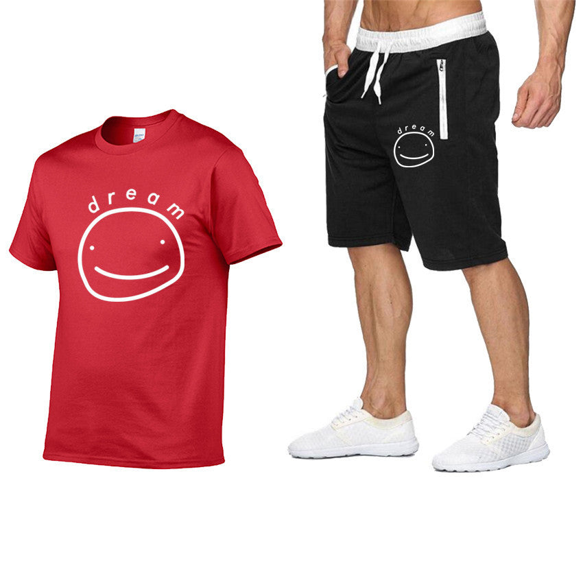 Dreamwastaken Novelty Hoodies Dream Merch Shirt Printed Short Sleeve T-shirt Set