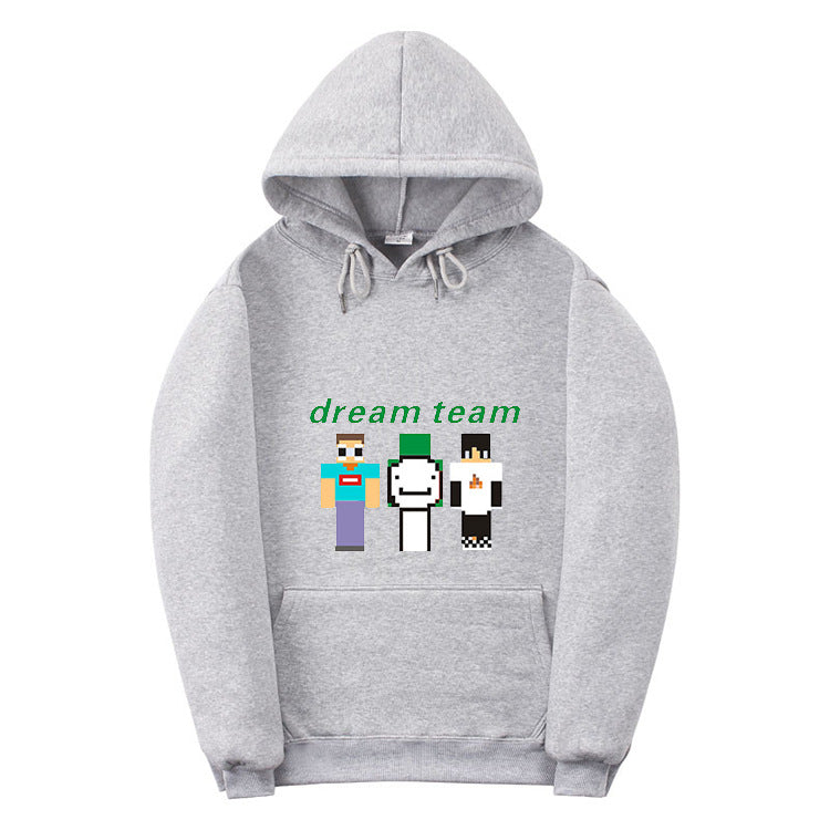 Dreamwastaken Novelty Hoodies Dream Merch Shirt 2D Printed Casual Fashion Loose Hooded Sweater