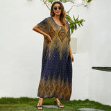 Women Plus Size Dresses Spring/Summer Loose Printed Dress