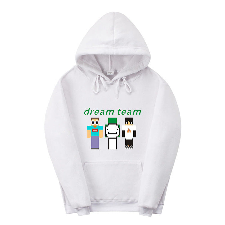 Dreamwastaken Novelty Hoodies Dream Merch Shirt 2D Printed Casual Fashion Loose Hooded Sweater
