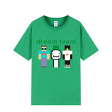 Dreamwastaken Novelty Hoodies Dream Merch Shirt 2D Printed Short Sleeve Round Neck Loose T-shirt