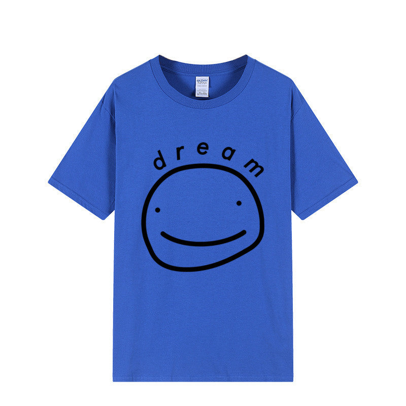 Dreamwastaken Novelty Hoodies Dream Merch Shirt Printed Casual Stylish Loose Short Sleeve T-shirt
