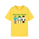 Dreamwastaken Novelty Hoodies Dream Merch Shirt 2D Printed Short Sleeve Round Neck Loose T-shirt