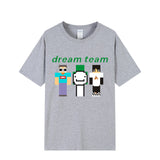 Dreamwastaken Novelty Hoodies Dream Merch Shirt 2D Printed Short Sleeve Round Neck Loose T-shirt