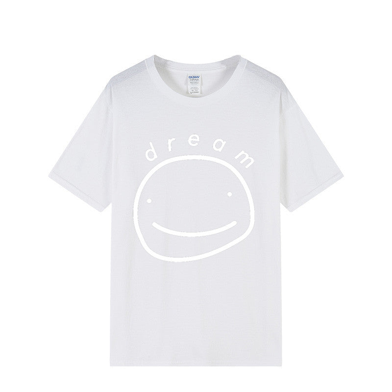 Dreamwastaken Novelty Hoodies Dream Merch Shirt Printed Casual Stylish Loose Short Sleeve T-shirt