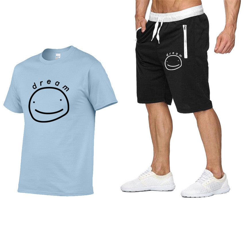 Dreamwastaken Novelty Hoodies Dream Merch Shirt Printed Short Sleeve T-shirt Set
