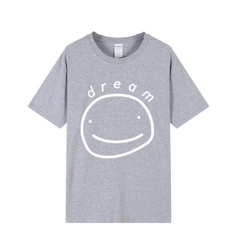 Dreamwastaken Novelty Hoodies Dream Merch Shirt Printed Casual Stylish Loose Short Sleeve T-shirt