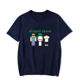 Dreamwastaken Novelty Hoodies Dream Merch Shirt Short Sleeve Round Neck Loose T-shirt