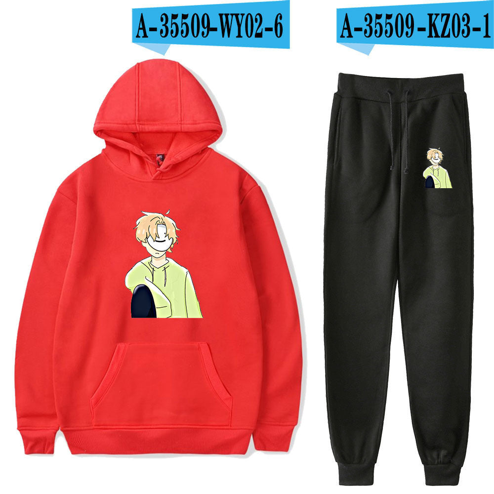 Dreamwastaken Novelty Hoodies Dream Merch Shirt Fashion Casual Printing Hoodie Ankle Banded Pants Suit