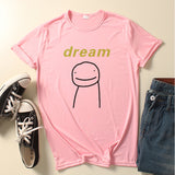 Dreamwastaken Novelty Hoodies Dream Merch Shirt Dreamwastaken Cartoon Fashion T-shirt Top