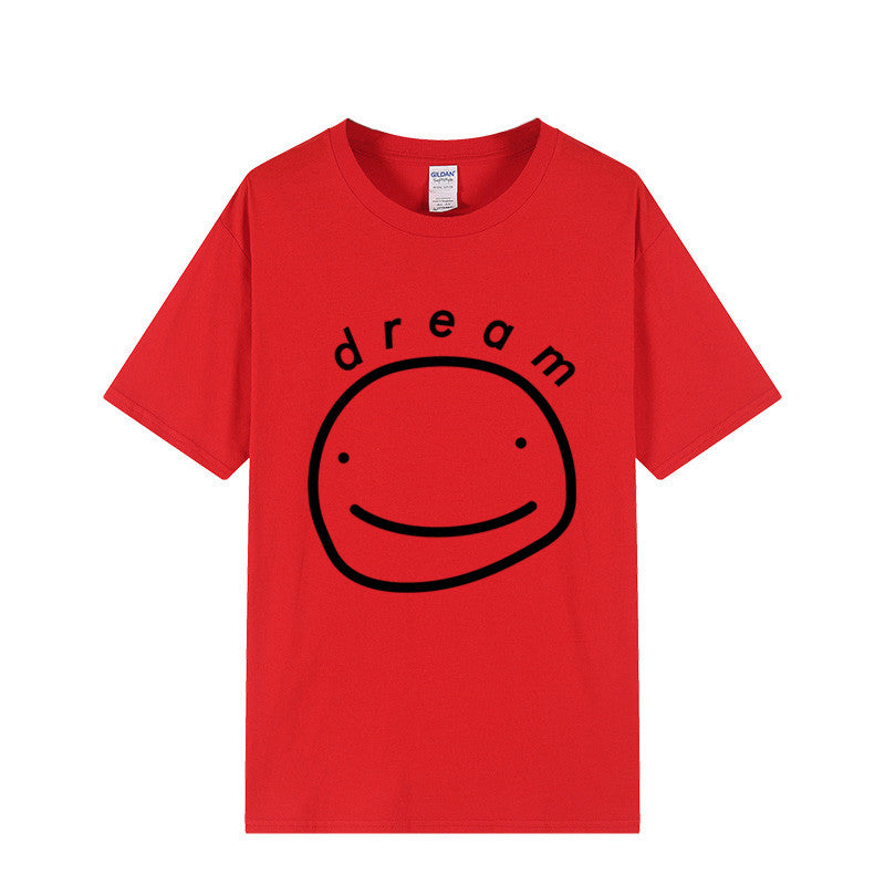 Dreamwastaken Novelty Hoodies Dream Merch Shirt Printed Casual Stylish Loose Short Sleeve T-shirt