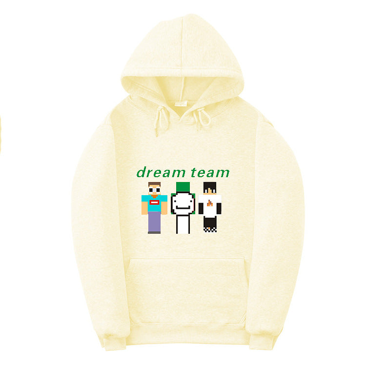 Dreamwastaken Novelty Hoodies Dream Merch Shirt 2D Printed Casual Fashion Loose Hooded Sweater