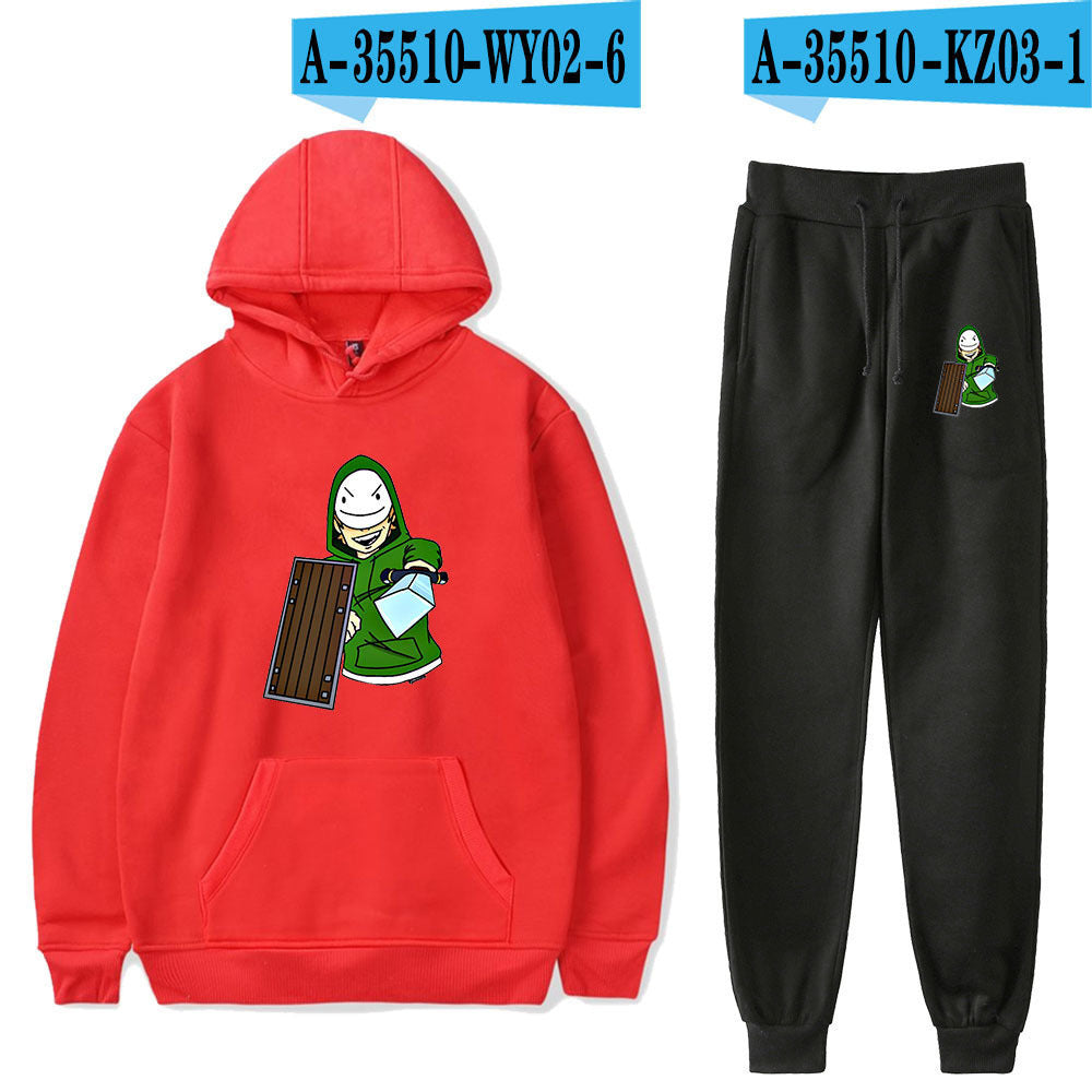 Dreamwastaken Novelty Hoodies Dream Merch Shirt Fashion Casual Printing Hoodie Ankle Banded Pants Suit