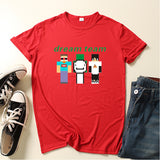 Dreamwastaken Novelty Hoodies Dream Merch Shirt Printed Short Sleeve T-shirt Summer