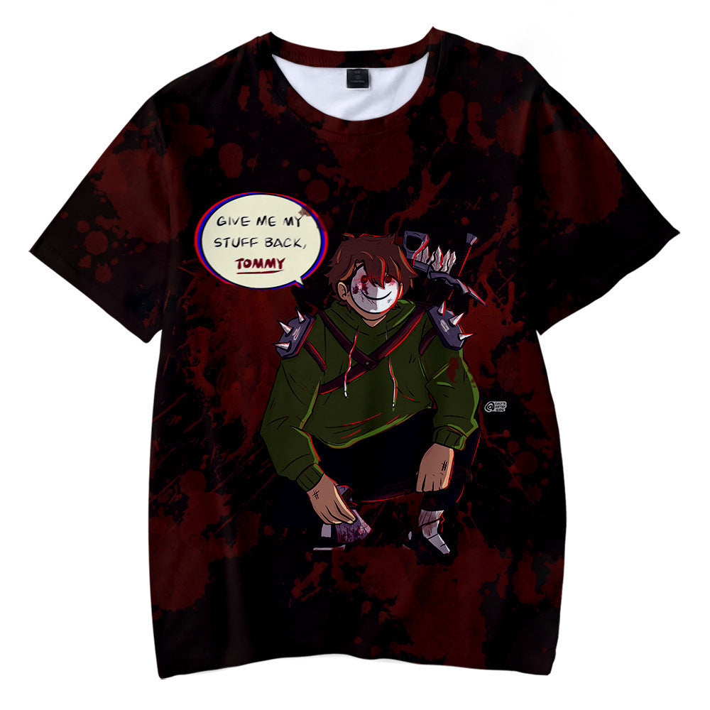 Dreamwastaken Novelty Hoodies Dream Merch Shirt 3D Printed Casual Fashion Short Sleeve T-shirt