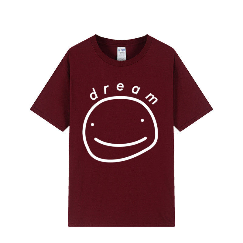 Dreamwastaken Novelty Hoodies Dream Merch Shirt Printed Casual Stylish Loose Short Sleeve T-shirt