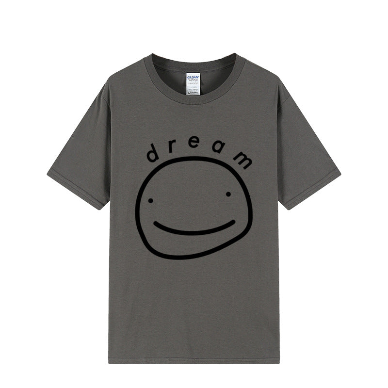 Dreamwastaken Novelty Hoodies Dream Merch Shirt Printed Casual Stylish Loose Short Sleeve T-shirt