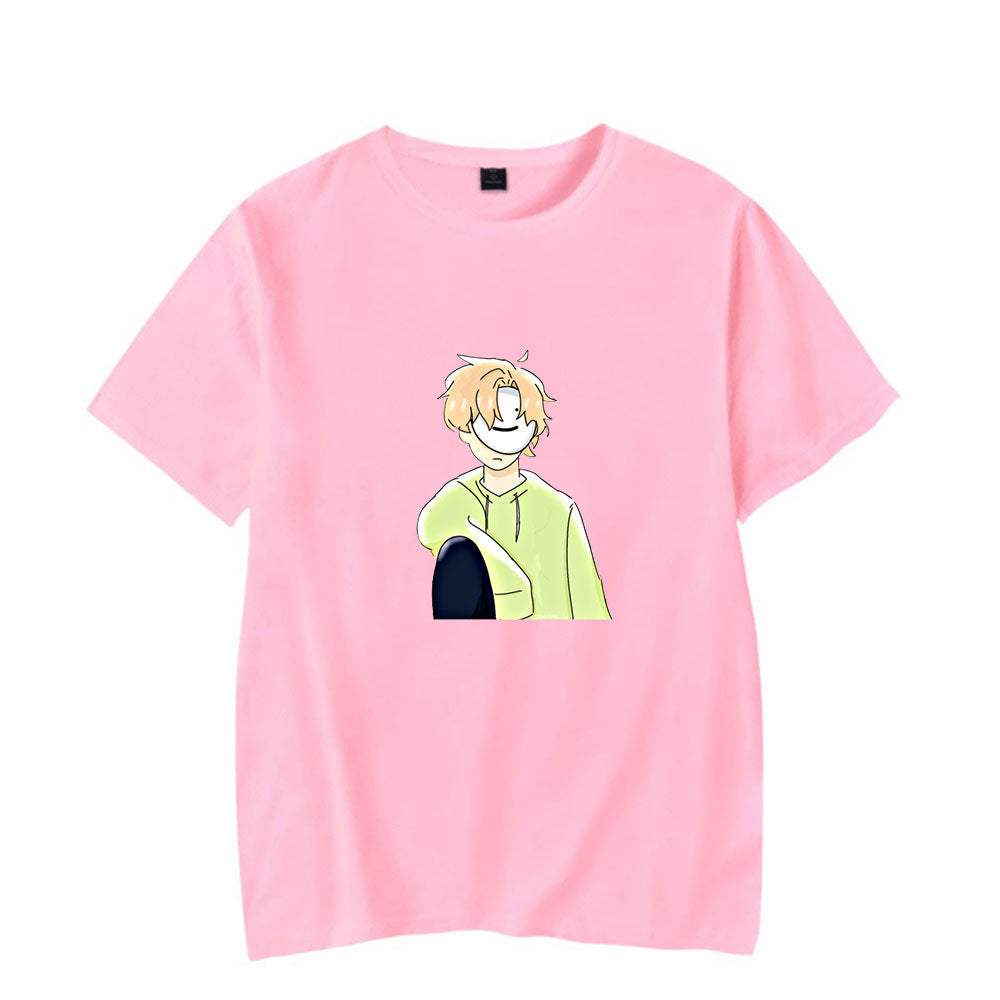 Dreamwastaken Novelty Hoodies Dream Merch Shirt Short Sleeve Round Neck Loose T-shirt