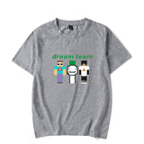Dreamwastaken Novelty Hoodies Dream Merch Shirt Short Sleeve Round Neck Loose T-shirt