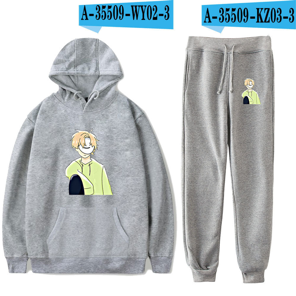 Dreamwastaken Novelty Hoodies Dream Merch Shirt Fashion Casual Printing Hoodie Ankle Banded Pants Suit