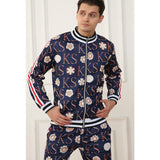 Men's Athletic Tracksui Men's Sports Coat and Pants Suit Letter Jogging Suit