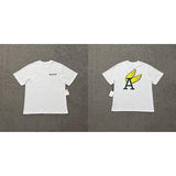 Aime leon dore color block letter high street loose short sleeve t-shirt hoodie long sleeve