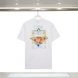 Foreign trade summer casa blanca letter print casual loose fit short sleeve t-shirt