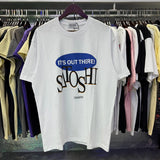 Wholesale american retrosatoshi hot diamond letters ripped washed distressedloose short sleeve t-shirt