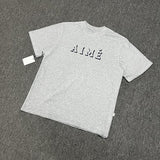 Aime leon dore color block letter high street loose short sleeve t-shirt hoodie long sleeve