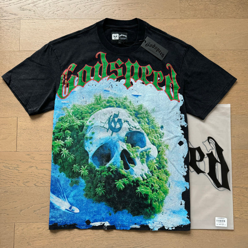 Godspeed T-Shirt Retro Fantasy Pattern