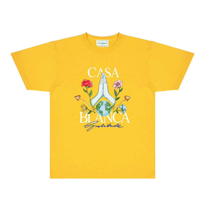 Casablanca T Shirts Fashion Print Street