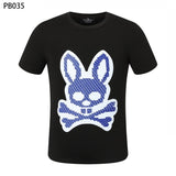 Psy wholesale american cho bunt-shirt colorful skull rabbit gradient letterprintingcouple short