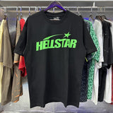 Hs-f summer collection: fog high street washed & distressed heavyweight crew neck graphic tee - couple's style