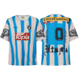 Cross-border american blockcore style patch embroidery t-shirt v-neck sports football uniform mesh quick-drying