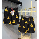 American asaali character print short sleeve t-shirt & trendy shorts set - summer collection