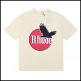 American trend rhu marlboro high definition printing de casual round neck short sleeve t-shirt export wholesale