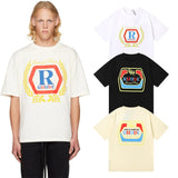 Rhude T Shirts Printed Cotton Loose Short Sleeves Men and Women