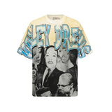 valley washed distressed printed short-sleeved hip-hop loose street t-shirt hooded
