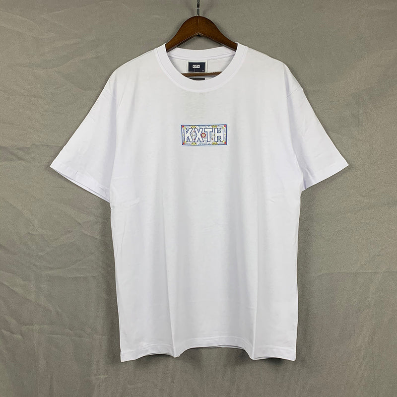 Kith T-Shirt Kith KITH Moroccan Tile Box Tee The Blue One