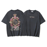 Spring/summer ow splatter graffiti arrow graphic crewneck short sleeve tee