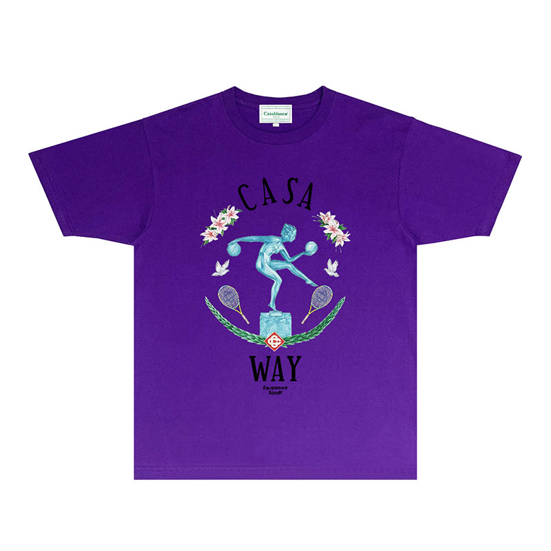 Casablanca T Shirts Fashion Print Street