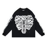 american trend high quality loose t-shirt pure cotton front and rear high-definition printing casualcoupletrendy short sleeves