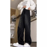 Unisex Jeans Retro Jeans Men's Spring and Autumn Loose Wide Leg Pants