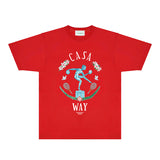 Casablanca T Shirts Fashion Print Street