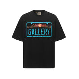 Gallery european and american couple wear plus size fried color washed short-sleeved t-shirt youth tee