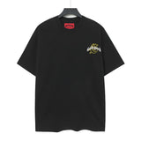 high version gods short sleeve heavy weight washed fog high street skull pure cottonprinting round