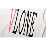 Vlone Hoodie Autumn and Winter Phosphor Big V